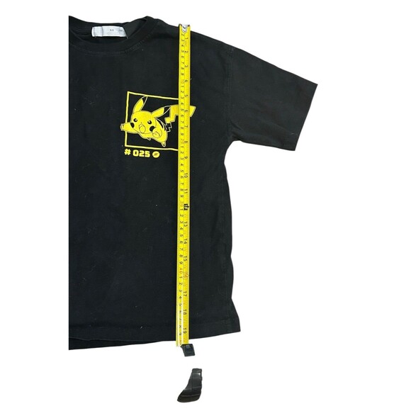 Pokémon Pikachu #25 Kids T Shirt Size 8-9 Black Graphic Print - Picture 5 of 7